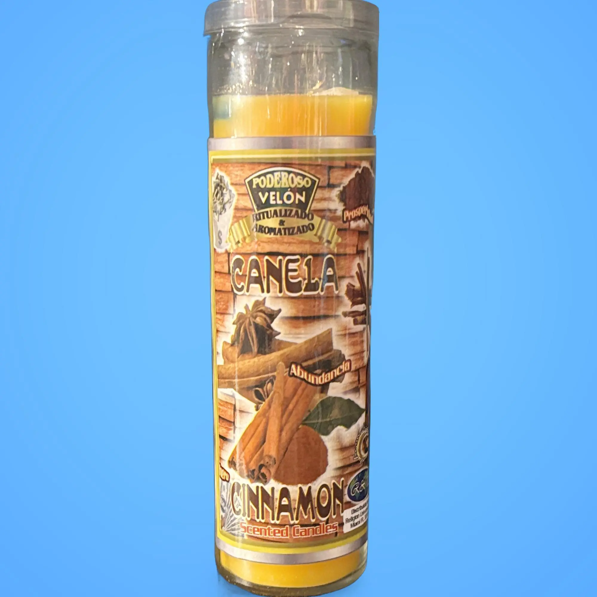 Scented Cinnamon Canela Candle, Heavily Scented Aroma Home Fragrance, Long Lasting Home Decor Candle