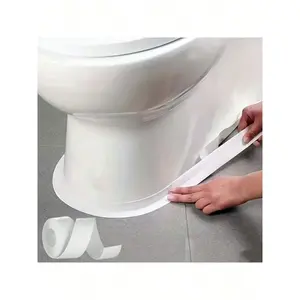 Self-Adhesive White Grout Sealing Strip Bathroom Bathtub Waterproof Mildewproof Stickers door closer for wooden doors door gap traceless adhesive tape