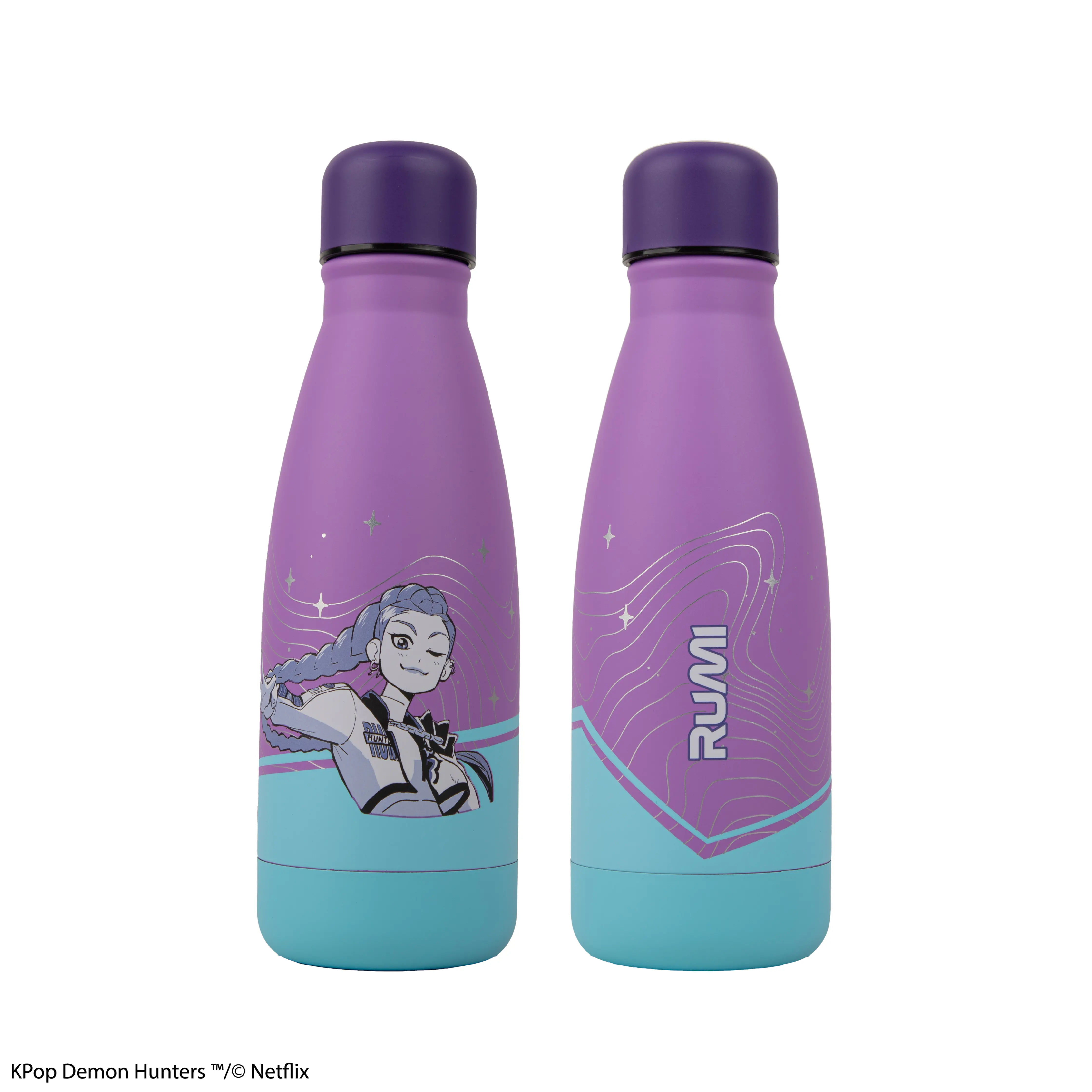 1PC Netflix Officially Licensed K-POP Demon Hunters Rumi Mira Zoey Derpy Thermal Vacuum Flask Durable Stainless Steel Insulated Water Bottle Lightweight For Travel Gym Daily Use Perfect Holiday Birthday Gift Portable