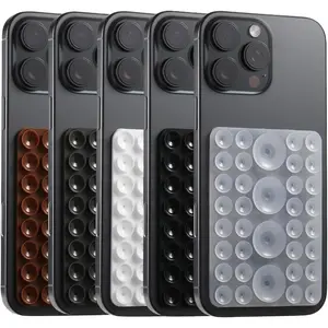 Suction Phone Case Mount, Adhesive Phone Sticky Grip for ,  Suction Phone Grip for Selfies and Videos (Black)