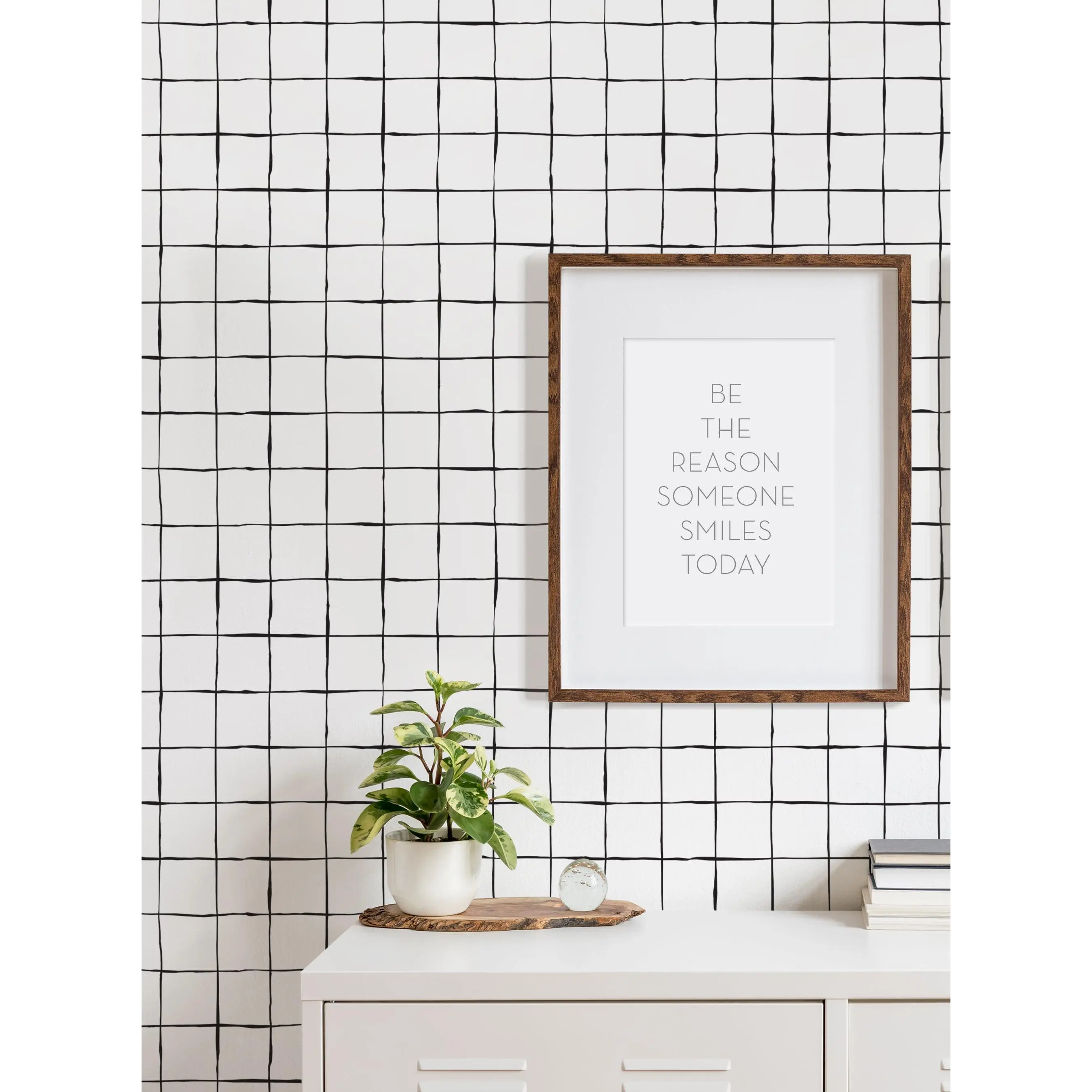 Large Crosshatch Grid Peel and Stick Wallpaper with Stylish Designs, Self Adhesive Option for Home Improvement, Peel And Stick Wallpaper Designs, Self Adhesive Wallpaper