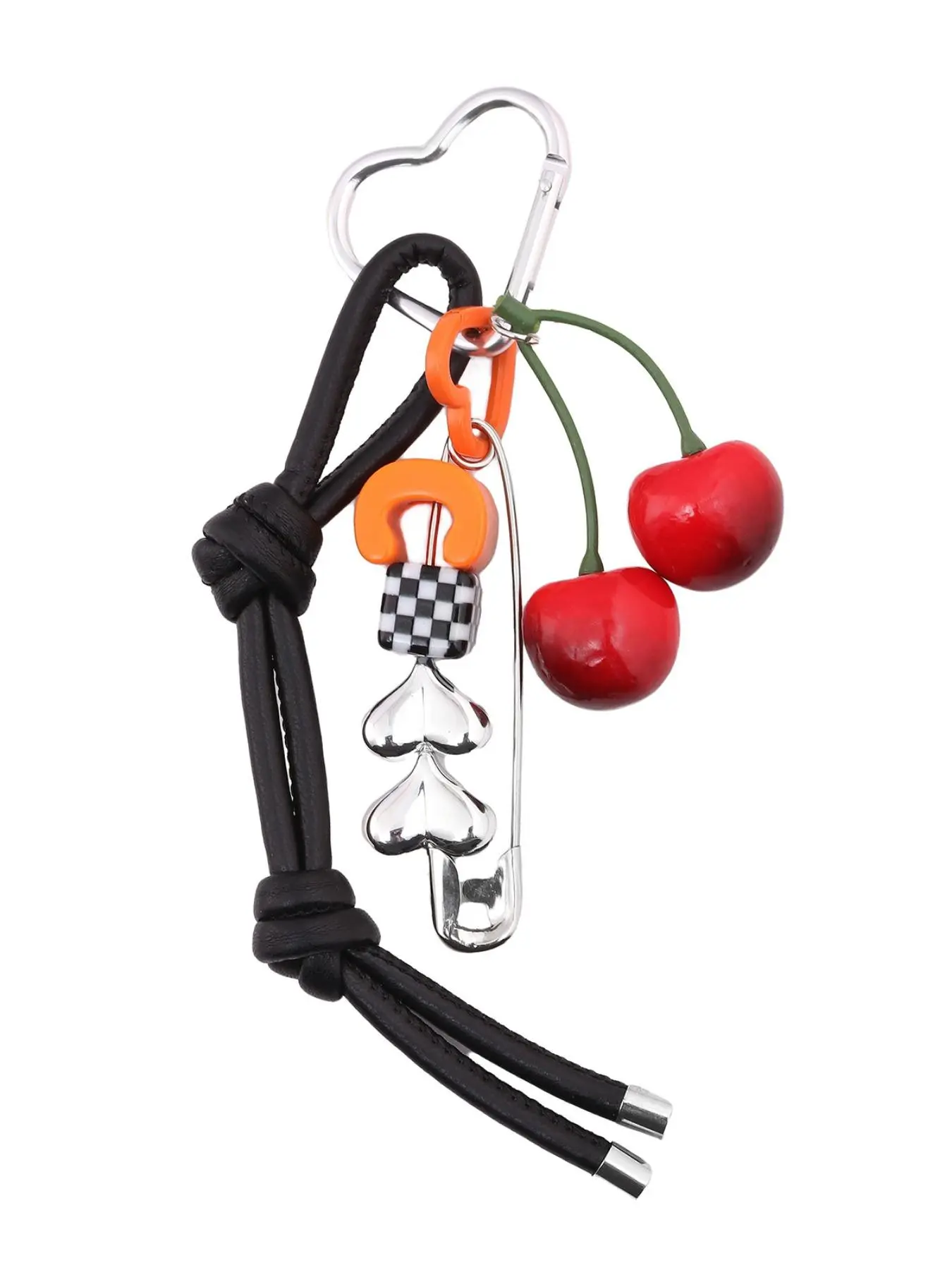 Cute Cherry Design Keychain, Fashionable Keychain Lanyard for Women & Men, Trendy All-match & Exquisite Keychain for Birthday Gift, Keychain Jewelry, Aesthetic Keychain