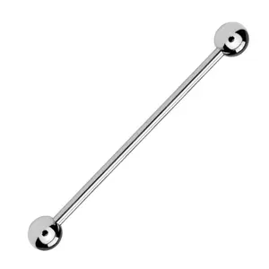 ASTM F136 Titanium Industrial Barbell 14G Externally Threaded