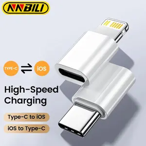 NNBILI USB C To Lightning Adapter For iOS Male to Type C Female Converter for iPhone PC Macbook Fast Charging Adapter