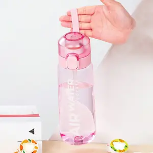 Creative Fruit Scented Straw Water Cup, 650ML Portable Plastic Cup with Lid, Drinkware, 7 Flavors, Ideal for Sports and Outdoor Activities, Perfect Gift