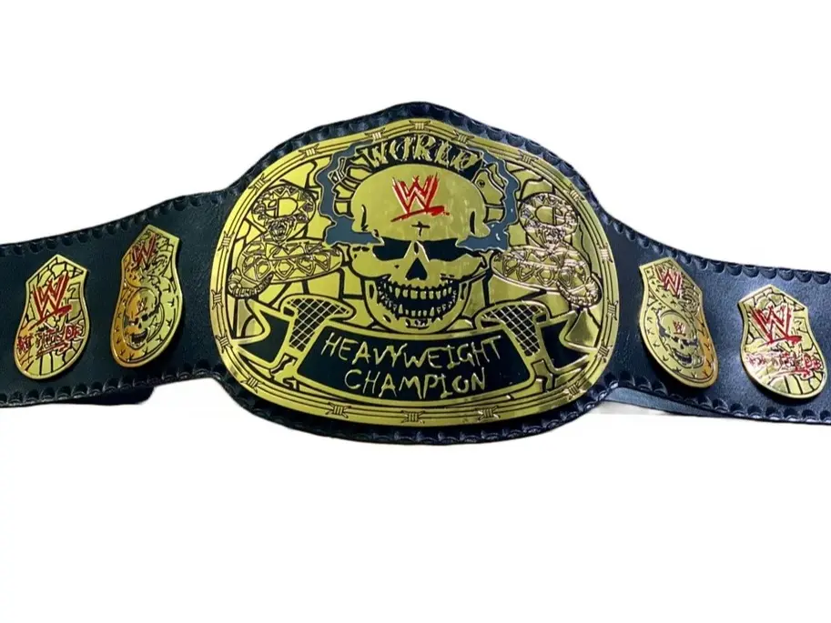 SMOKING SKULL Stone Cold World Heavyweight Championship Replica Title Belt Adult2mm Brass Belt