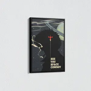 Cowboy Bebop POSTER UNFRAMED, See You Space Cowboy Canvas, Cowboy Bebop POSTER UNFRAMED POSTER UNFRAMED , Anime Art Vintage 90s Manga POSTER UNFRAMED, Unique Wall Decor
