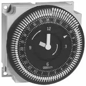 Intermatic Analog Electromechanical Timer with 7-Day Cycle for Indoor/Outdoor Use, Multi-Voltage 24-240V AC, 60 Hz, Model FM/1 QWUZ, Timers