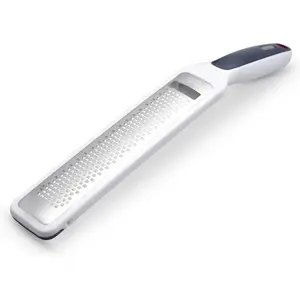 Smooth Glide Rasp Grater – Fine Zester for Citrus, Chocolate, Ginger, Nutmeg & Hard Cheese (White)