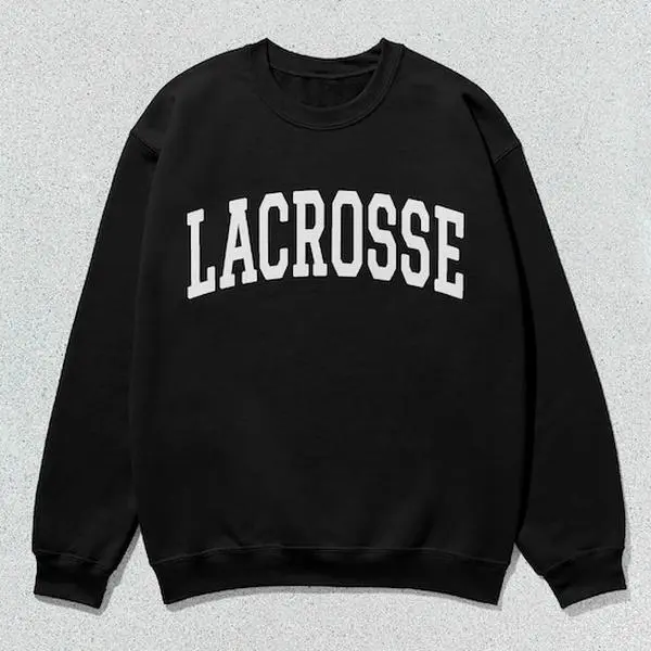 Lacrosse Sweatshirt Collegiate Crewneck Sweater Unisex Lacrosse Sweatshirt Collegiate Crewneck Sweater Unisex