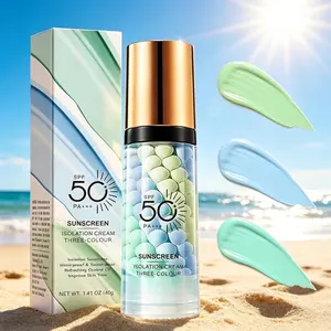 3-in-1 sunscreen primer: SPF 50+++ sun protection, softens pores, brightens the pre-makeup base, controls oil and hydrates, corrects skin tone and enhances radiance—perfect spring Mother’s Day gift.