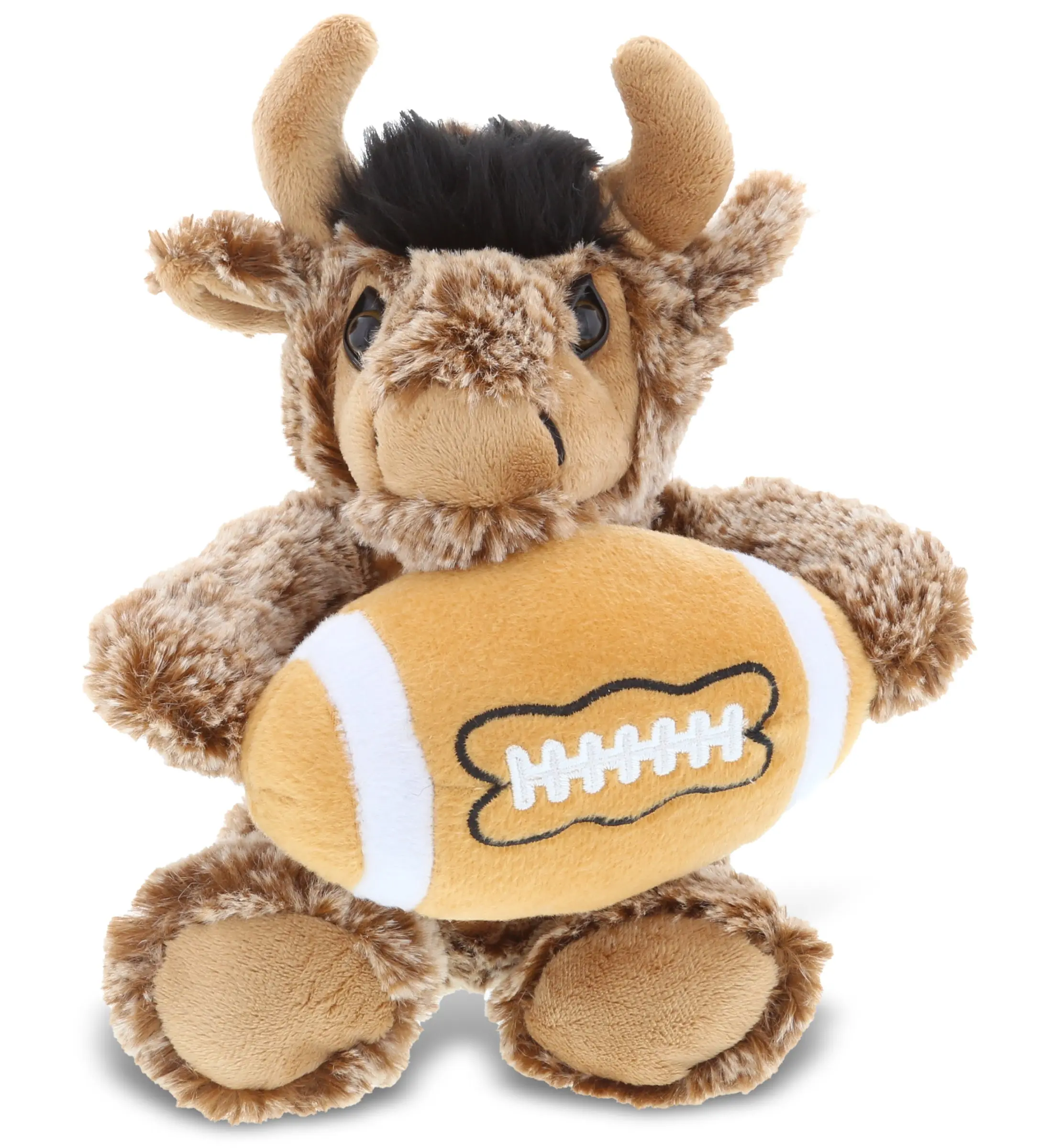 DOLLIBU Football Plush Buffalo Stuffed Toy - Super Soft Polyester, Fluffy Filling, Sitting Design, Toddler-Safe Plush Stuffed Toy, Plush Stuffed Toys, Fluffy Stuffed Toys