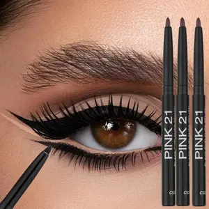 3 black eyeliners - Eyeliner Pencils, waterproof, sweat-proof, easy to rotate for perfect eye makeup, Beachproof Eyeliner
