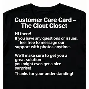 Premium Cotton T-Shirt After-Sales Warranty Certificate