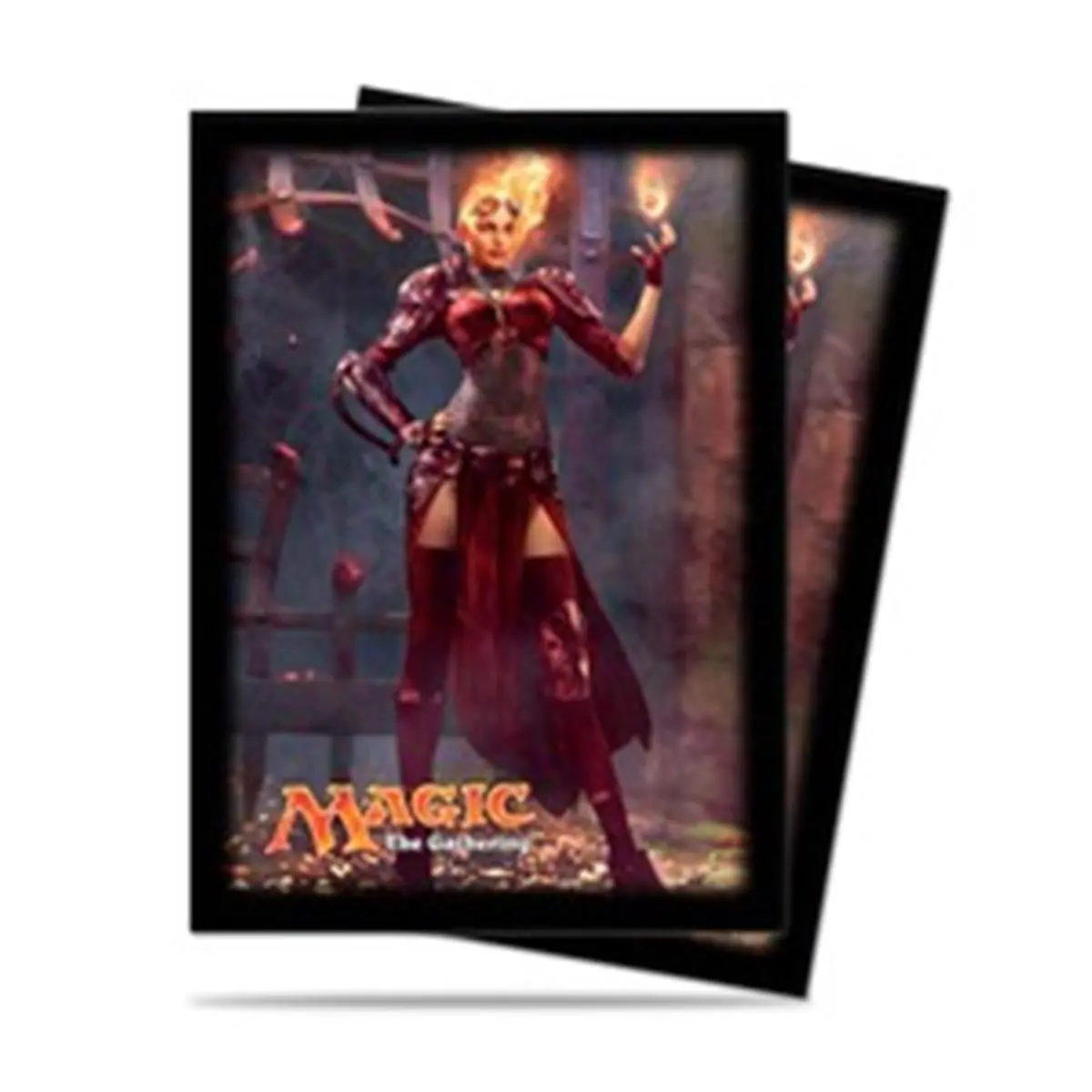 212 MAIN Magic Deck Protector - M14 Vertical, 80-Count, 66x91mm Standard Size Archival-Safe Sleeves, Protects Cards, Holographic Seal for Chandra Planeswalker Trading Cards, Trading Card Storage