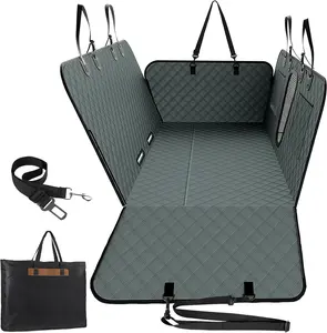 PKBD A-Pce 600D Heavy Duty Dog Car Seat Cover for Back Seat 2025 Upgraded Hard Honeycomb Bottom Back Seat Extender Holds 600lbs Waterproof Scratch Proof Nonslip Dog Hammock for SUV