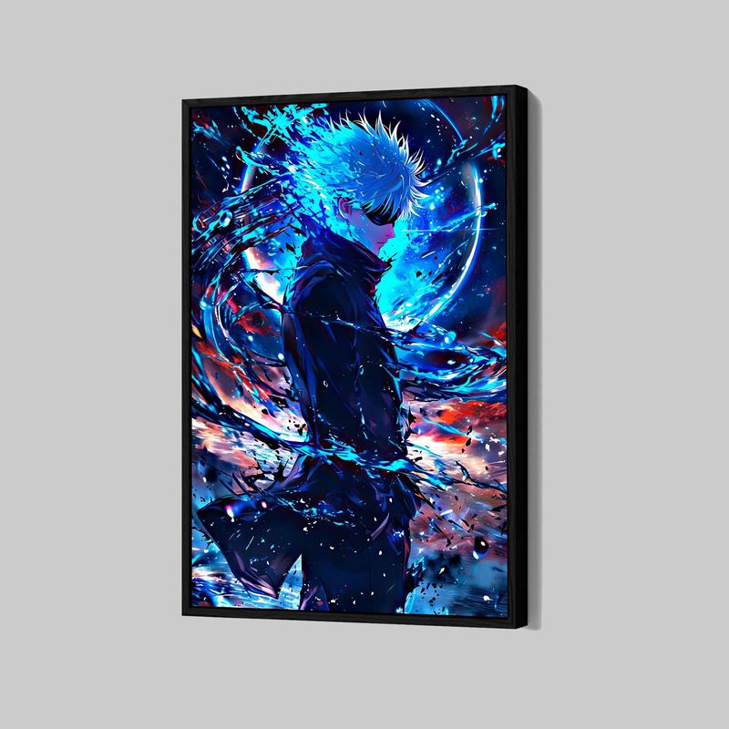 Satoru Gojo Jujutsu Kaisen Poster Manga Fan Print Anime Wall Art Cartoon Home Decor, Christmas Gift (Unframed)