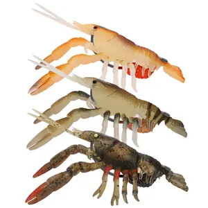 TRUSCEND 2.5'' Light/Dark Lifelike Crayfish Fishing Lures,TPE Durable Material Pre-rigged Fishing Jigs With Powerful Feeding Instinct,TPE Soft Swimbait,Weedless Design Bass Trout Walleye,Freshwater&Saltwater Fishing, Keep Separately!Summer FathersDayGift