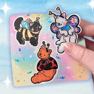 Bug Cats ~ Sticker Sheet Bug Cats ~ Sticker Sheet