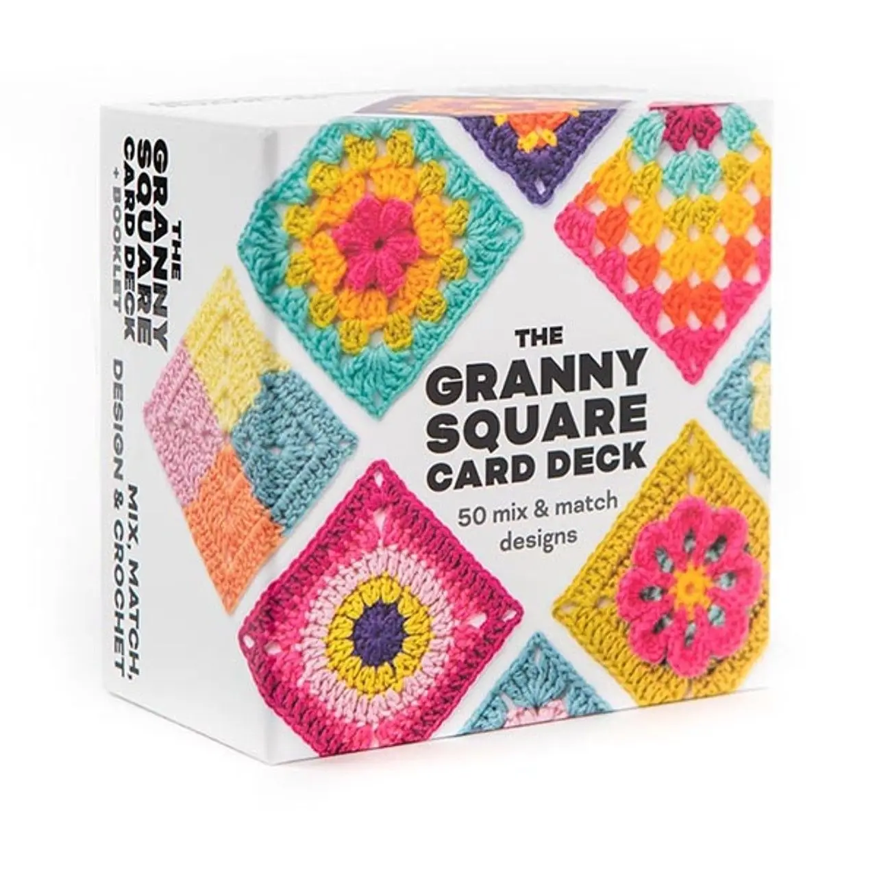 2026thegr Granny Square Card Deck DIY Knitting Pattern Set, Creative Crafting Kit for Handmade Cards, Perfect for Hobbyists and Crafters, Handmade Crafts