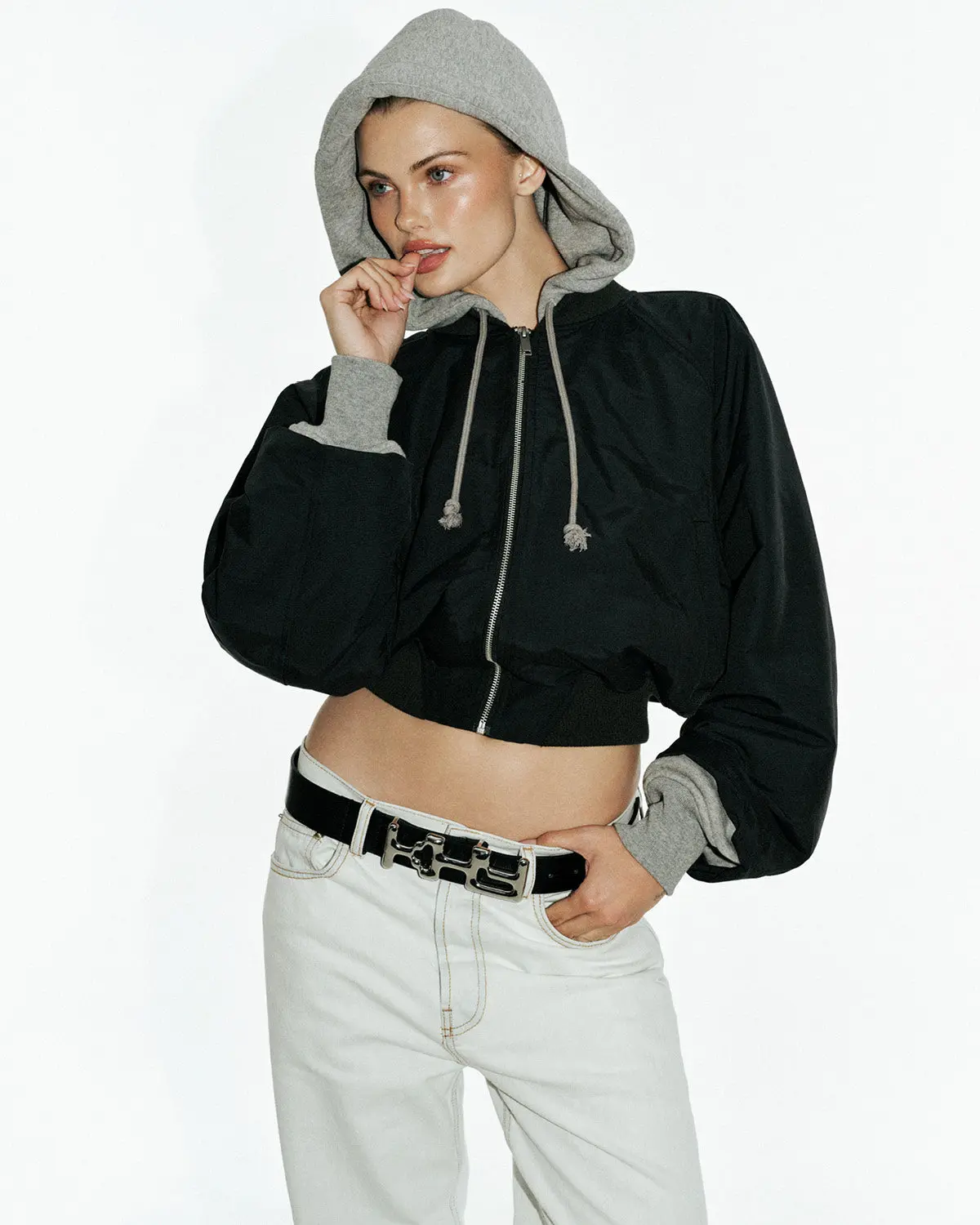 Laurel Bomber | Washed Black