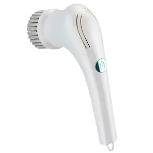 Cordless Handheld Cleaning Brush with 5 Replaceable Heads – Electric Rotating Washer & Shower Cleaner, USB Rechargeable Spin Scrubber, Perfect for Bathroom, Kitchen, Bathtub, Tiles, Floors, Household Cleaning Tools