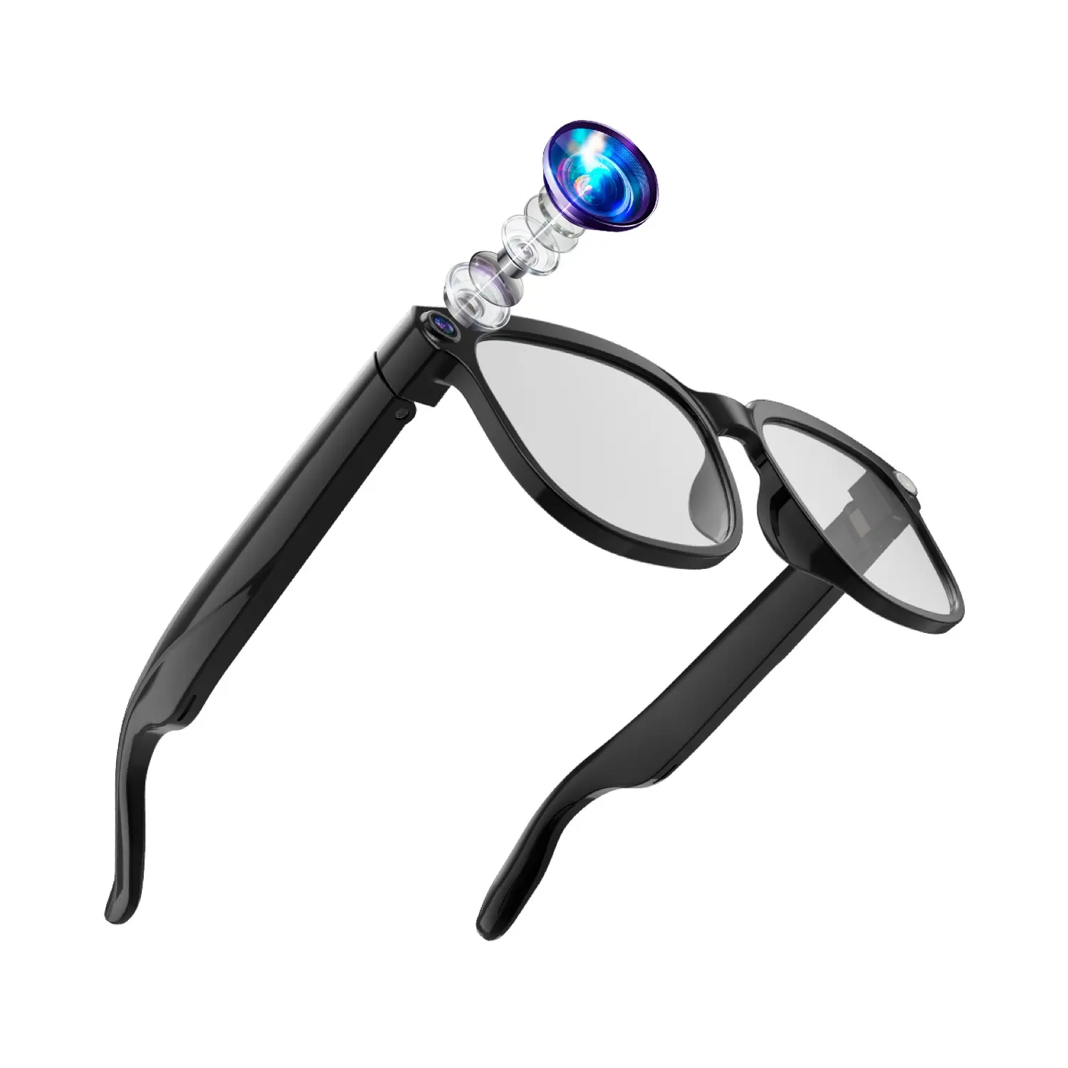 AI Smart Glasses 4K HD Camera, 290mAh Battery, 8MP Anti-Shake Camera Glasses, 32gb of super large storage space,Support Video Recording, Real-time Translation/GPT Lens Recognition, Photochromic Lens