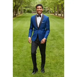 "Arlo" Cobalt Tuxedo Jacket (Separates)