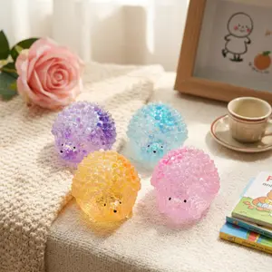 Hedgehog Squeezable Stress Relief Toy, highly elastic and stretchable, 3D hedgehog shape with textured, spiky surface, knead and squeeze to relieve stress, a great stress reliever for students and office workers, and a perfect children's gift.