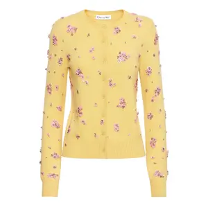 Crystal Cluster Embroidered Cardigan