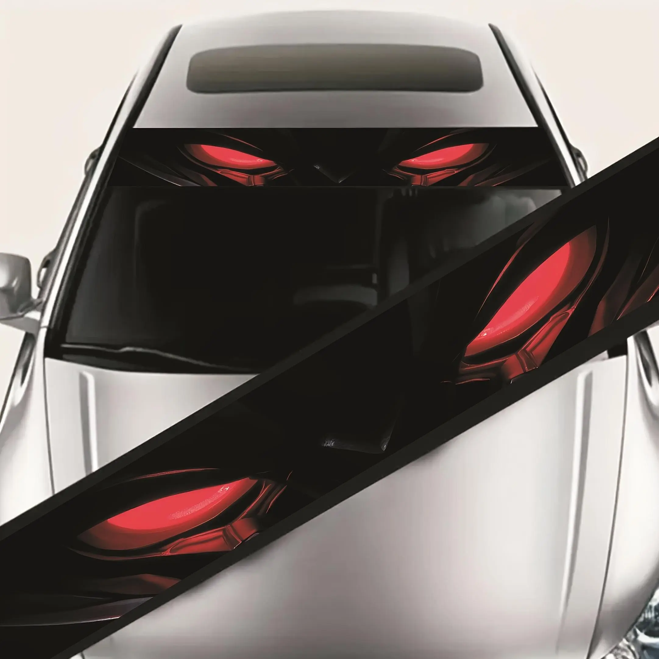 Car Windshield Sticker, Waterproof & Sunproof Car Windshield Decal, UV Protective Car Modification Decorative Sticker with Personal Touch, Car Accessories, Enhance Appearance