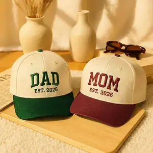 [Made-to-Order] Mom Dad Baseball Hat, Grandpa Grandma Hat, Father Mother Gift, Mommy Papa Caps, Gift For Family EHH1150-1153