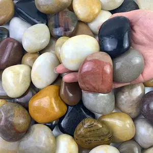 5 lbs Large River Rocks for , 2-3 inch Polished  for Indoor , Decorative River Stones for Planters Vase Aquarium and Outdoor Garden Landscaping Rocks