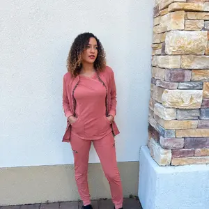 Revolution 3 piece Scrub Set (melon),(black) or (navy) Womenswear Fashion Cheap Uniforms