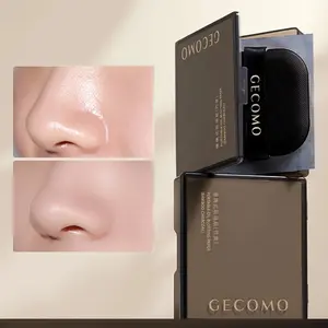 100 Sheets Bamboo Charcoal Oil Control Facial Absorbent Papers, Suitable for Oily Skin, with Outer Shell and Powder, Skincare Essentials