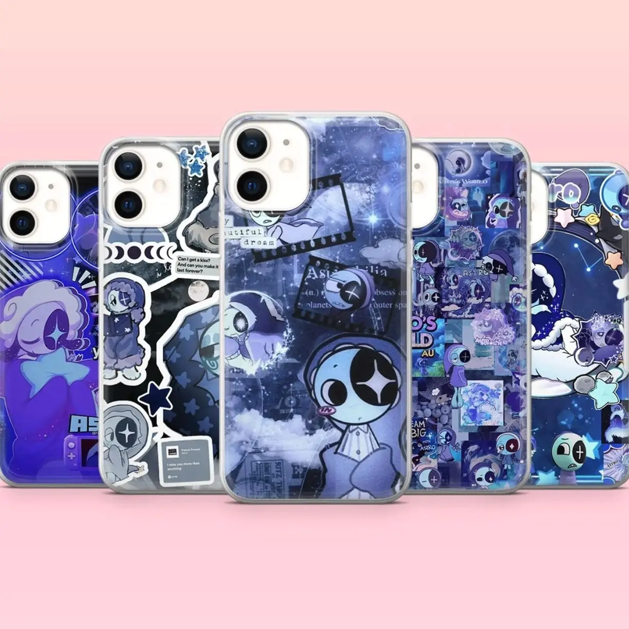 Blue Astro Phone Case Dandy's World Cover for iPhone 17Promax & more