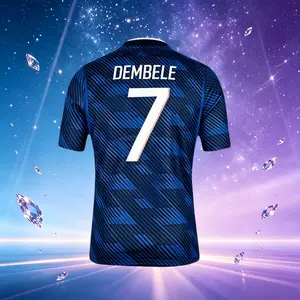 2026 France 10# Mbappé 7# Dembele Short And Long Sleeve Soccer Jersey Fans Version Breathable