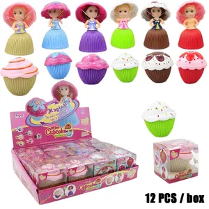 12pcs Viral & Trending Mini Cupcake Princess Transforming Dolls | Novelty Girls' Surprise Blind Box Figurines | Children's Holiday & Birthday Gifts Miniature Set