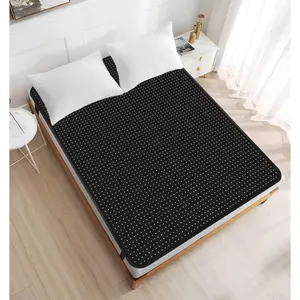 Grounding Mat for Bed King Size Full Body Grounding Sheets Breathable Mats with 15ft Cord for Sleep, Pain and Stress Relief (54x78in)