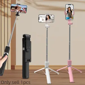 Multifunctional Selfie Stick Tripod with Bluetooth-compatible Remote, Lightweight Portable Phone Holder, Universal Use for Smartphones