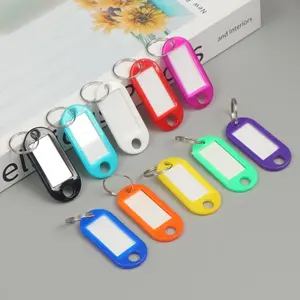 10pcs Writable Luggage Tags Keychain Sorting Luggage Tag Assorted Varieties