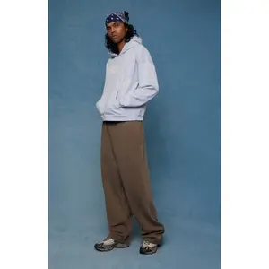 Pacsun Men's Brown Fleece Extreme Baggy Sweatpants