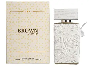 Aroma Paris - Brown Orchid -  Eau De Parfum 100ml (3.4oz) Musk Ceder Notes, Long Lasting Fragrance for Everyday Wear