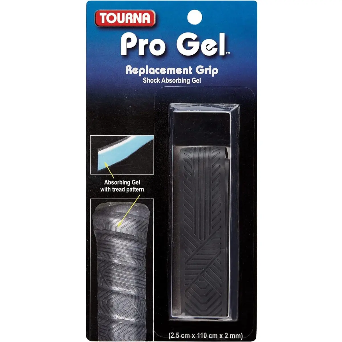 Tourna Pro Gel Tennis Grip (Black)