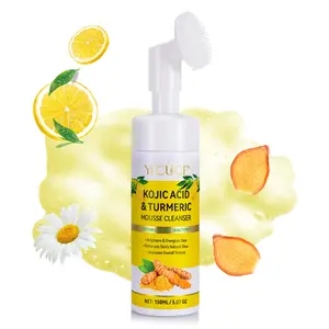 Yecuce Turmeric Mousse 150ML, Acid & Turmeric Foam Cleanser, Facial Wash, Deep Cleanse, Prevents Pores, Improves Skin, Suitable for All Skin Types