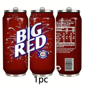 1pc 17oz Stainless Steel Insulated Coffee Cup, Dual-Layer Vacuum Insulation, Leak-Proof Lid & Straw, Ideal for Outdoor Activities