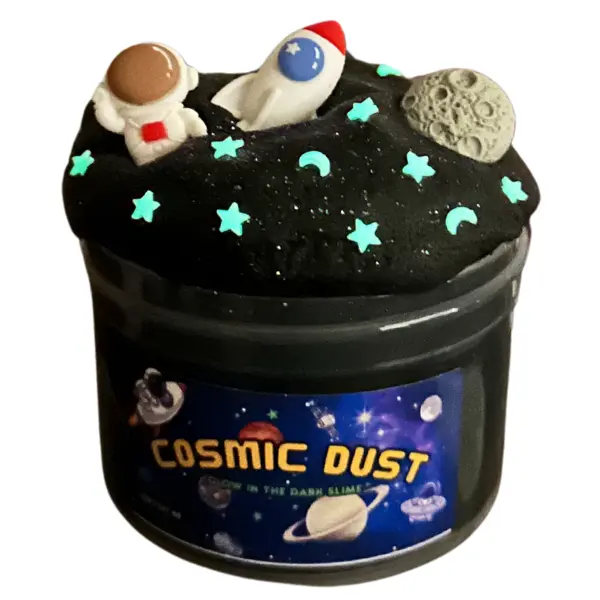 Slime Cosmic Dust! Soft Butter Slime! Glow in the dark sprinkles! Slime Cosmic Dust! Soft Butter Slime! Glow in the dark sprinkles!
