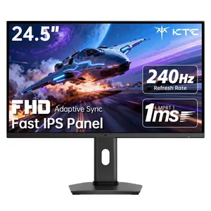 KTC 24.5" FHD 240Hz HDR400 Gaming Monitor, 1920*1080P Fast IPS Computer Monitor, 1ms with Adaptive-Sync, HDMI x2, DPx1, VESA Mount, Tilt/Pivot/Height Adjustment, H25T7-3