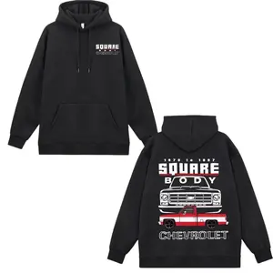Chevrolet Square Body Hoodie, Classic Chevy Pickup Graphic Pullover, Unisex Streetwear Sweatshirt, Casual Car Lover Hoodie for Men & Women