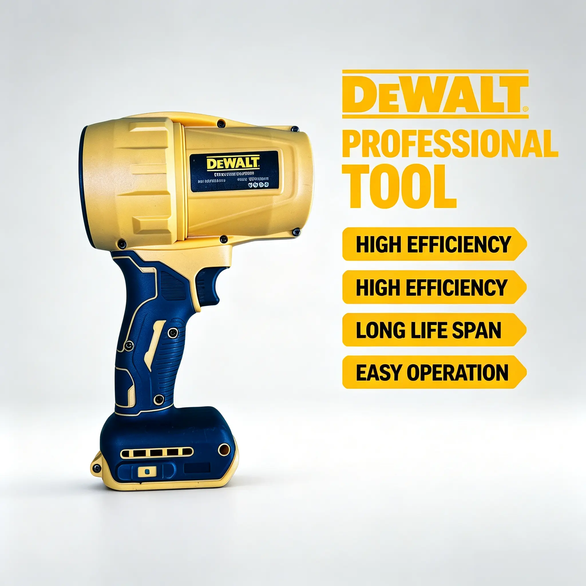 DeWALT Rotary Hammer, Variable Speed, LED Light, Vibration Reduction Design, Lightweight Heavy-Duty Tool for Concrete Drilling & Wall Renovation